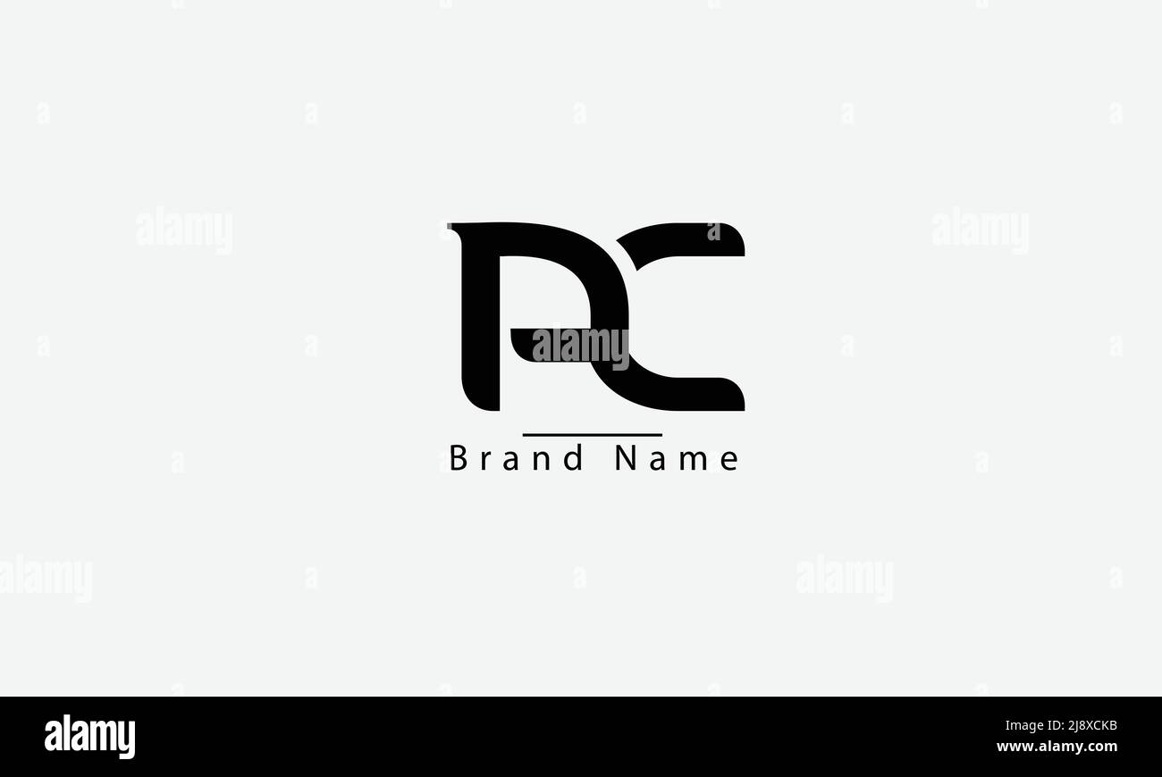 Lettres de l'alphabet initiales Monogram logo AC CA A C Illustration de Vecteur