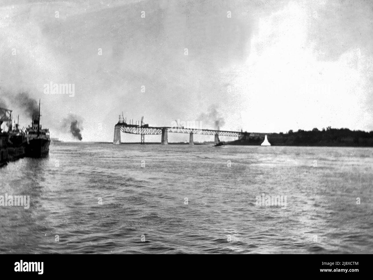 Pont Jacques Cartier en 1926 Banque D'Images