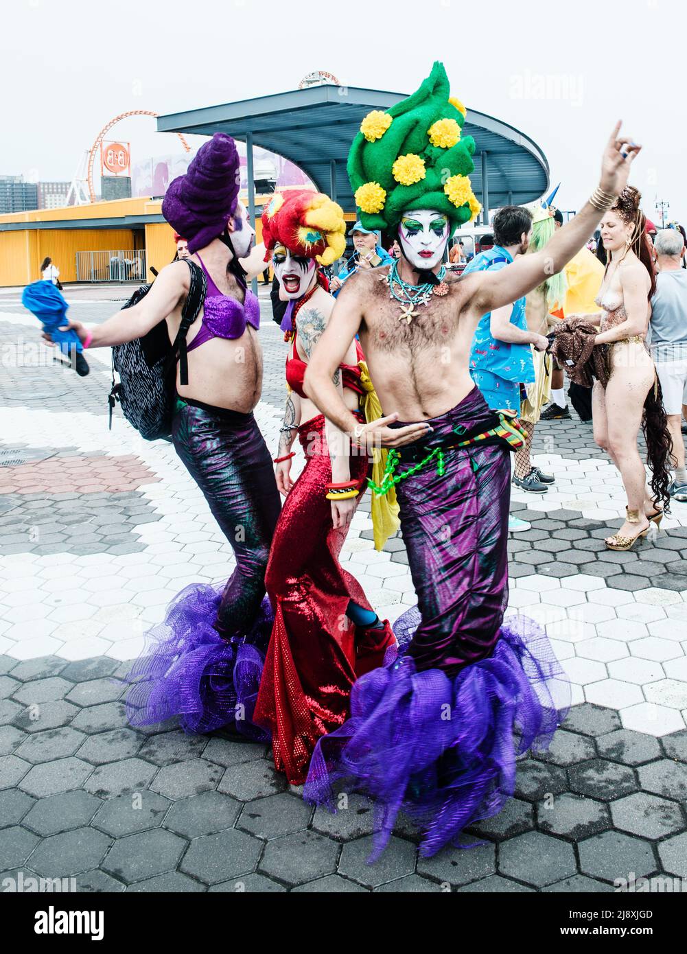 Parade de la sirène à Coney Island, Brooklyn, New York Banque D'Images