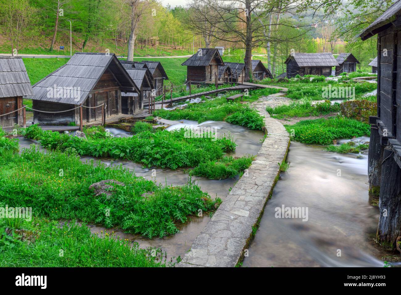 Jajce, Bosnie centrale, Bosnie-Herzégovine, Europe Banque D'Images