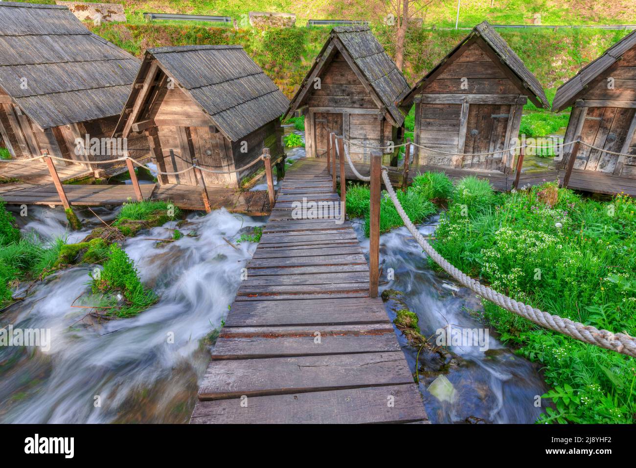 Jajce, Bosnie centrale, Bosnie-Herzégovine, Europe Banque D'Images