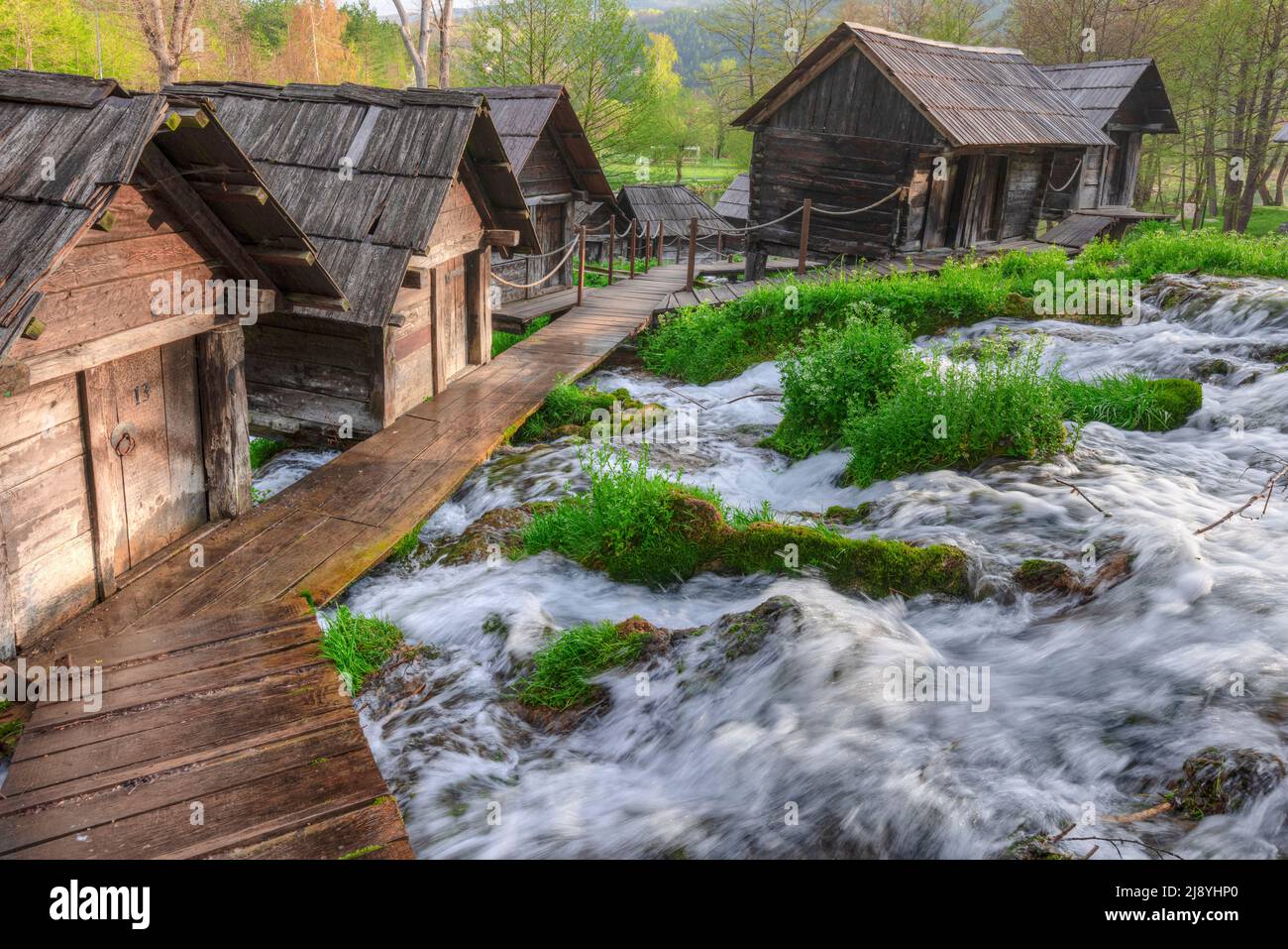 Jajce, Bosnie centrale, Bosnie-Herzégovine, Europe Banque D'Images