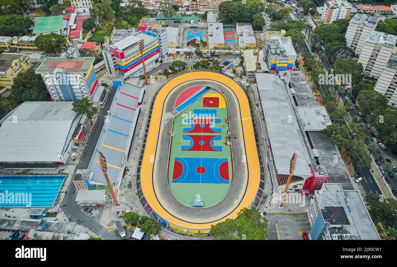 CARACAS, VENEZUELA, MAI 2022, complexe sportif de Multisport, Vélodrome de Teo Capriles Banque D'Images