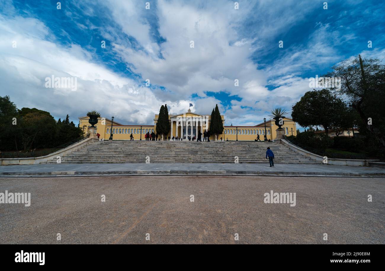 Vieille ville d'Athènes, Attique, Grèce - 12 28 2019 vue sur le Zappeion Hall et les environs du parc Banque D'Images