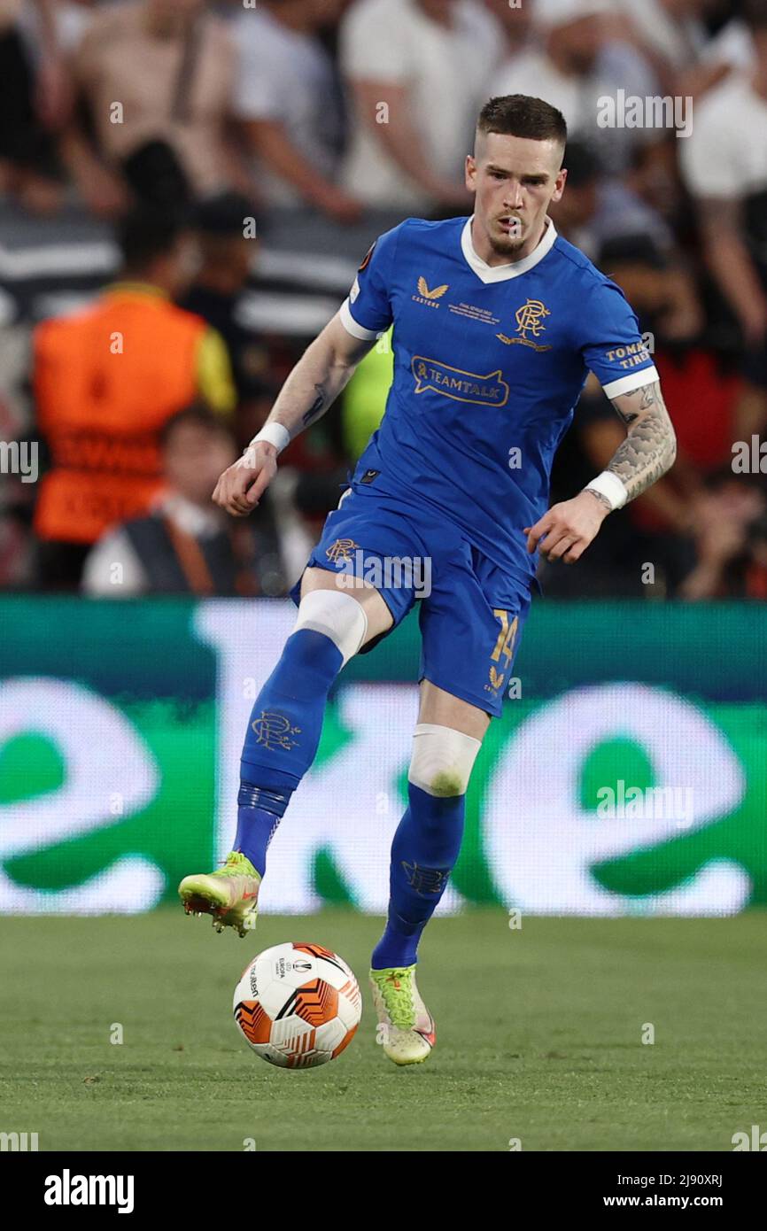 Séville, Espagne. 18th mai 2022. Ryan Kent (Rangers FC) en action lors de la finale 2022 de l'UEFA Europa League - Eintracht vs Rangers, football Europa League Match à Séville, Espagne, mai 18 2022 crédit: Independent photo Agency/Alay Live News Banque D'Images