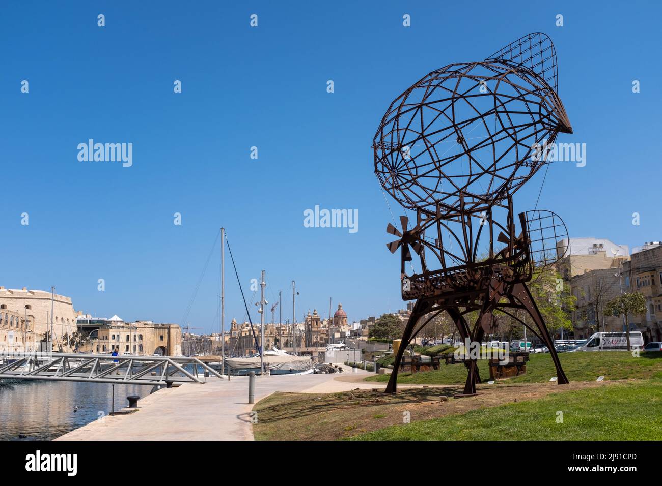 Vittoriosa (Birgu), les trois villes, Malte Banque D'Images