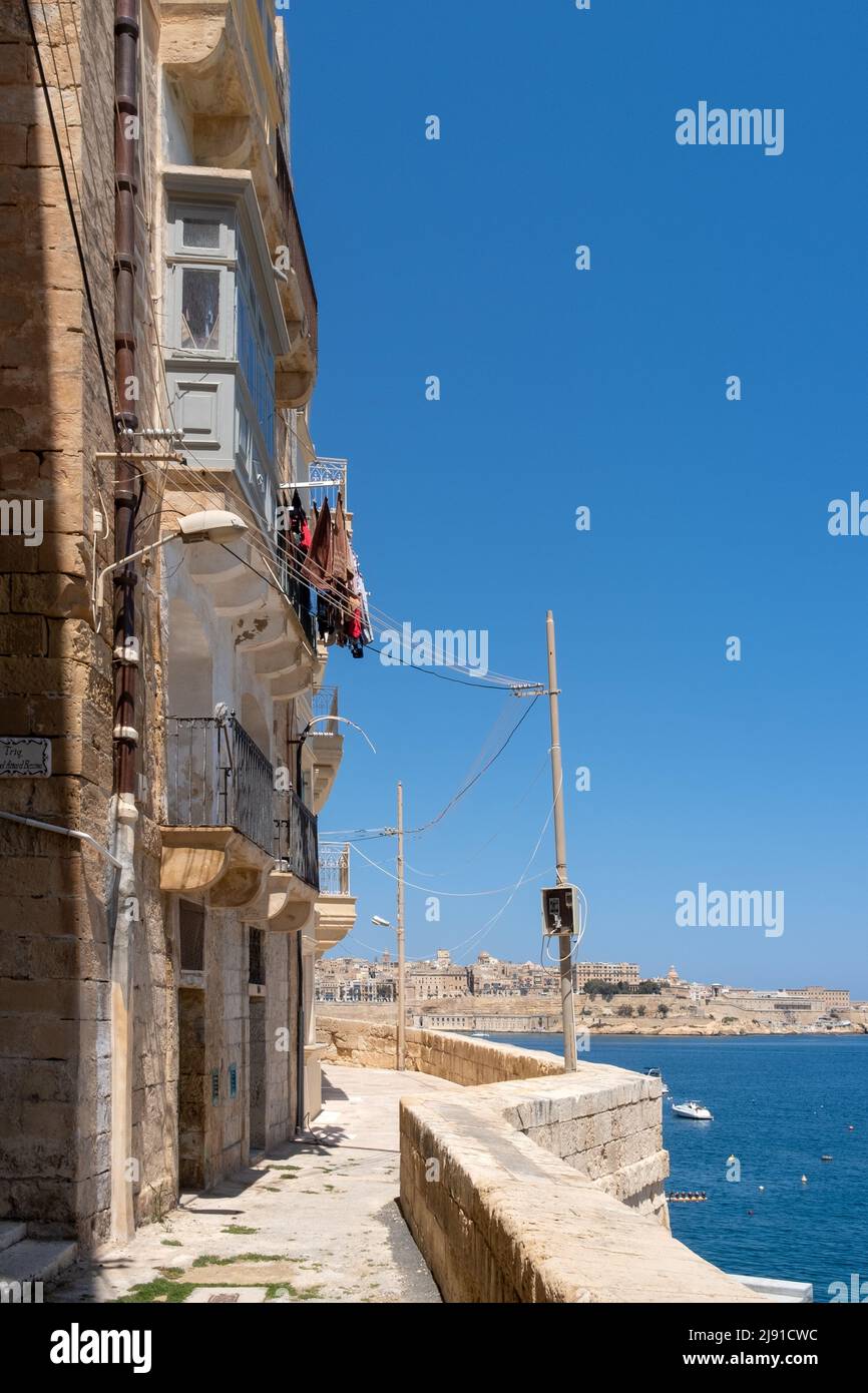 Vittoriosa (Birgu), les trois villes, Malte Banque D'Images