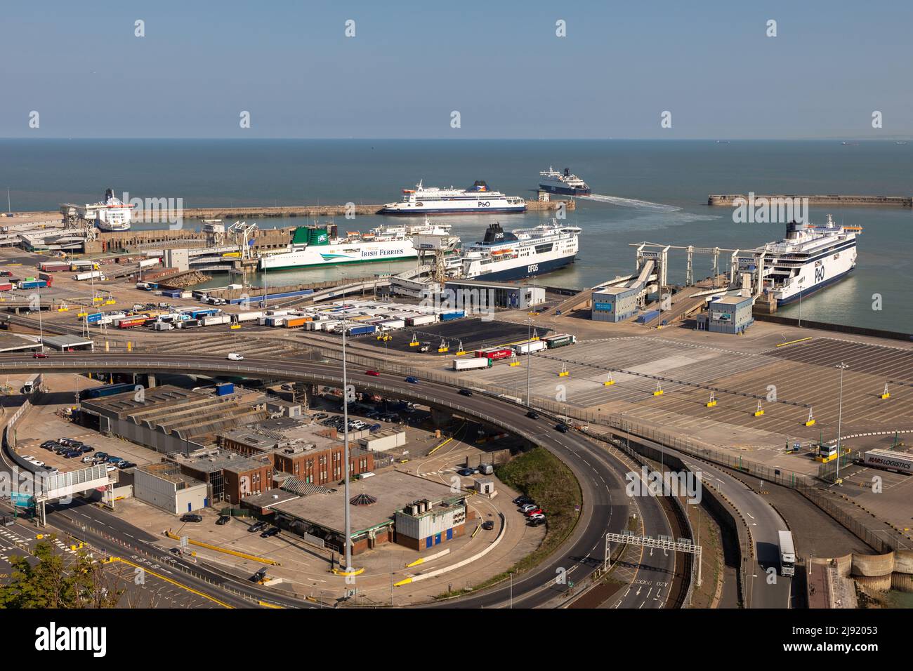 Port de Douvres, Kent, Royaume-Uni Banque D'Images