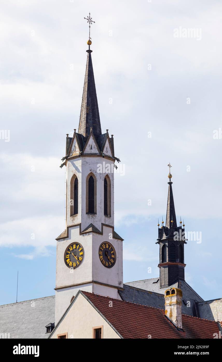 Collégiale, Abbaye cistercienne Vyssi Brod, Vyssi Brod sur la Vltava, Hohenfurth, Sumava, Bohême du Sud, Bohême, République tchèque Banque D'Images