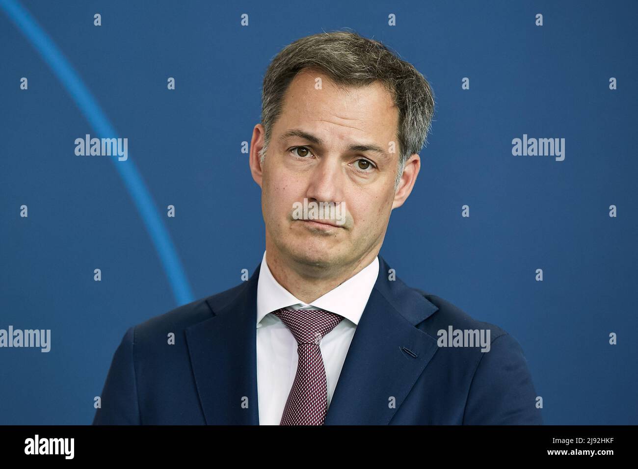 10.05.2022, Berlin, Berlin, Allemagne - Alexander de Croo, Premier ministre du Royaume de Belgique, lors d'une conférence de presse à l'officiel du chancelier Banque D'Images