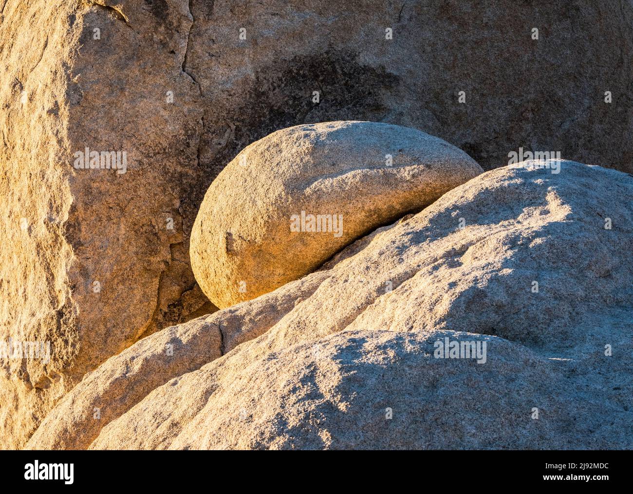 Rock formation, parc national de Joshua Tree. Banque D'Images