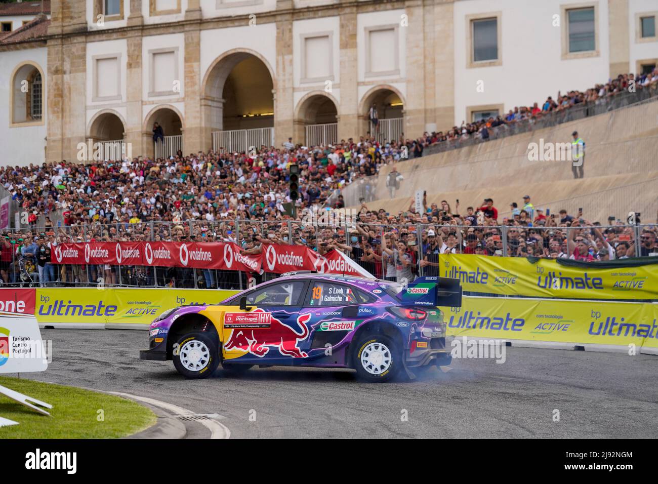 19 LOEB Sebastien (FRA), GALMICHE Isabelle (FRA), M-SPORT FORD WORLD RALLY TEAM, FORD Puma Rally1, action pendant le Rallye de Portugal 2022, 4th tour du Championnat du monde de voitures de rallye WRC 2022, du 19 au 22 mai 2022 à Matosinhos, Portugal - photo Paulo Maria / DPPI Banque D'Images