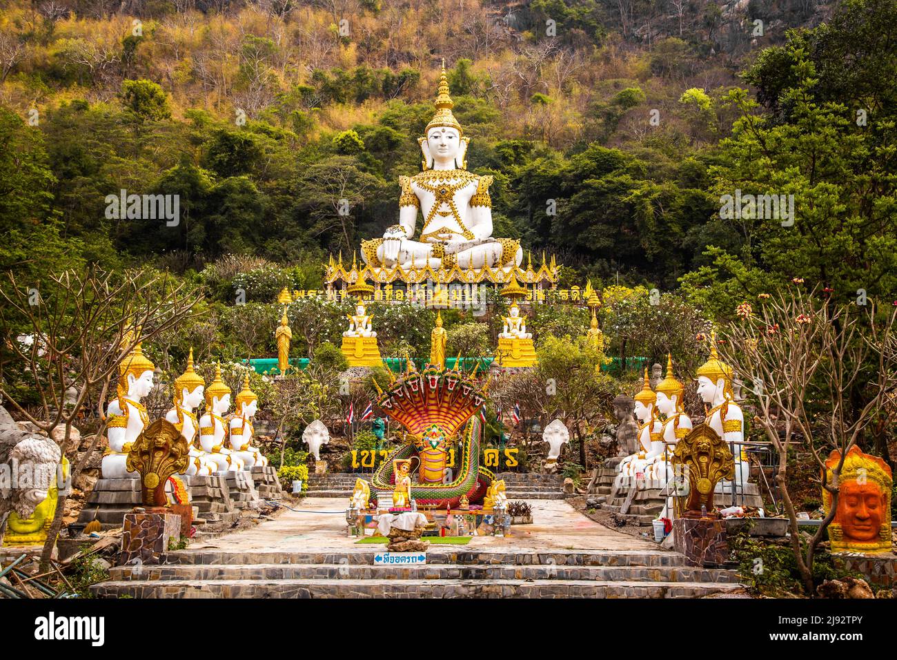Temple Wat Sai Phairo à Phetchabun, Thaïlande Banque D'Images