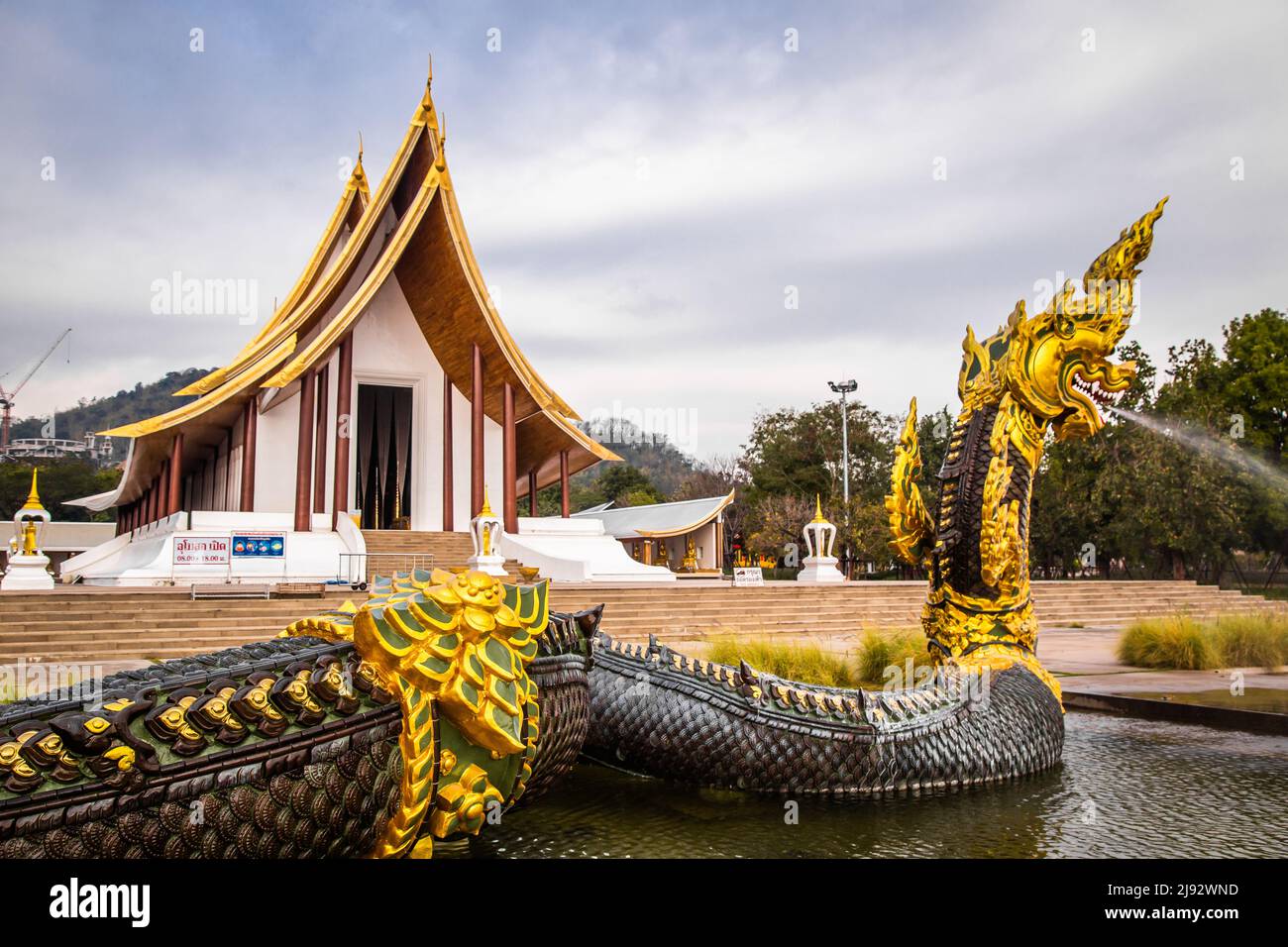 Temple Wat Dhammayan à Phetchabun, Thaïlande Banque D'Images