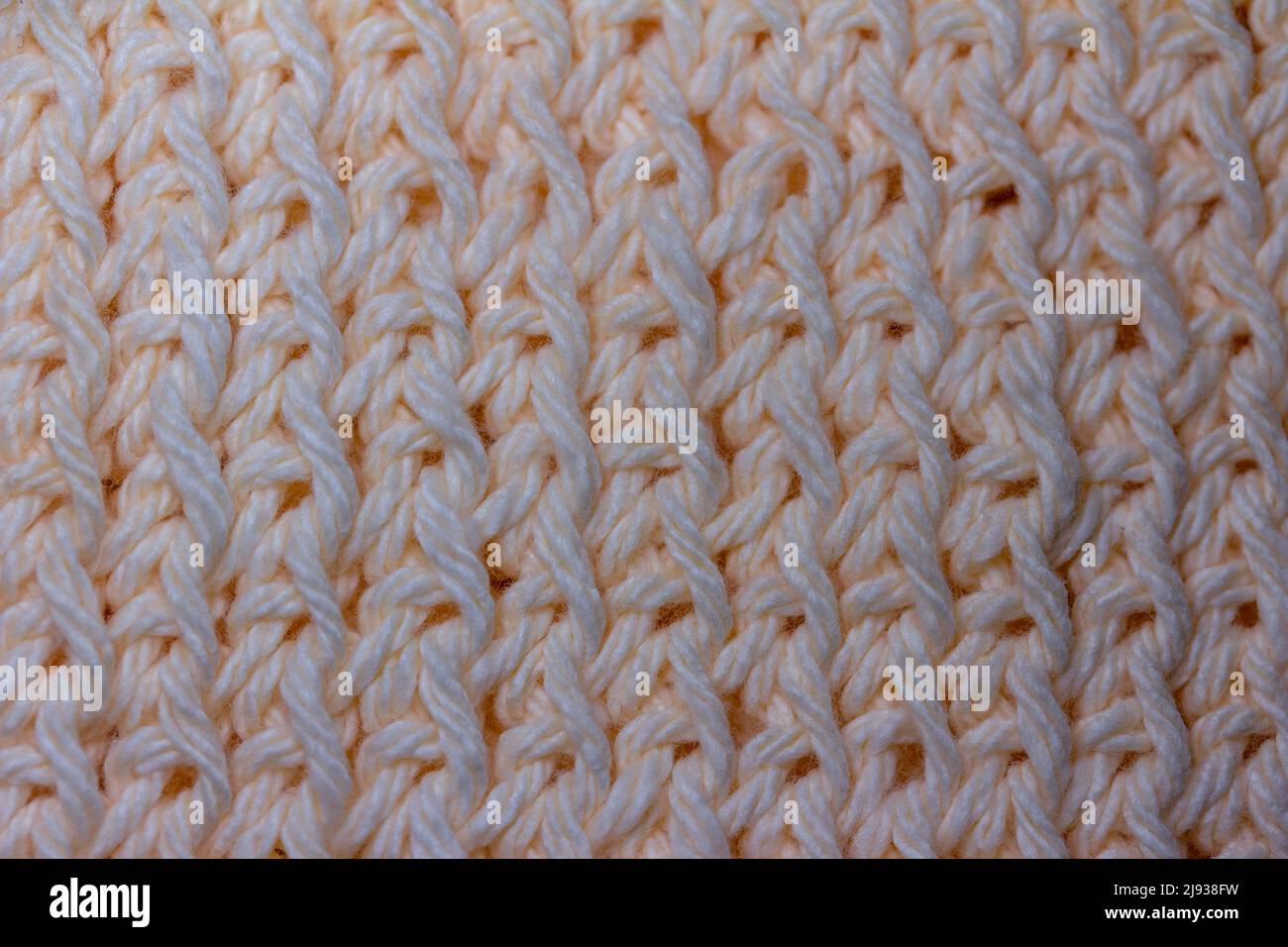 Gros plan abstrait texture toile de fond élégante crochetée avec fil rose Banque D'Images
