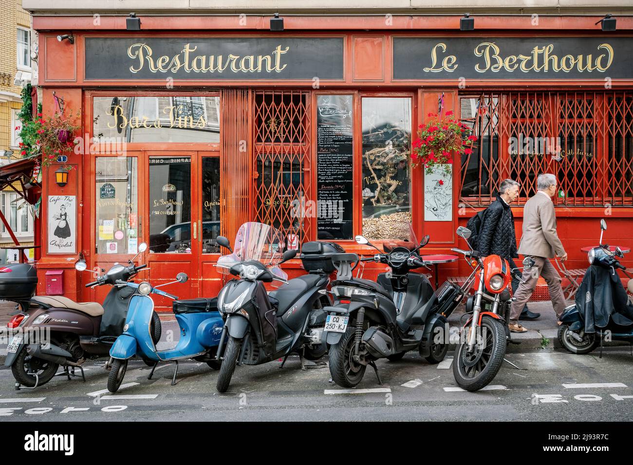 Restaurant le Berthoud dans le quartier de la Sorbonne à Paris, France Banque D'Images