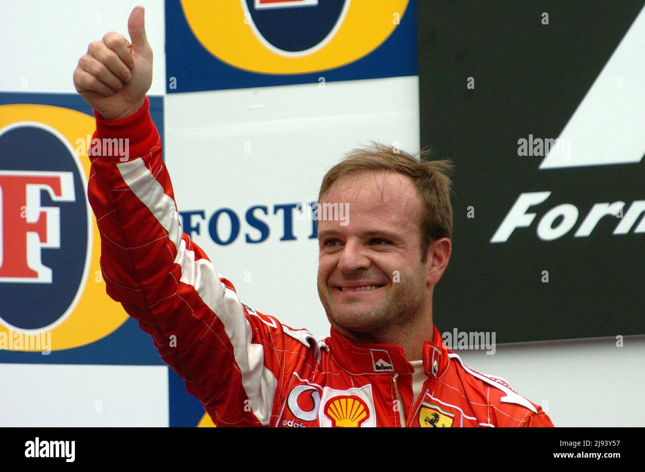 ARCHIVE PHOTO: Rubens BARRICHELLO a 50 ans le 23 mai 2022, SN 0603Melb 183.jpg Rubens BARRICHELLO, BRA, Ferrari, Formule 1, GP australienne à Melbourne le 03/06/2005. Banque D'Images