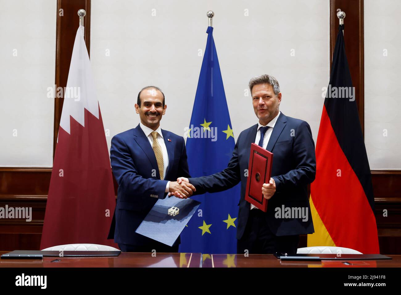 Robert Habeck, ministre allemand de l'économie et du climat, et Saad