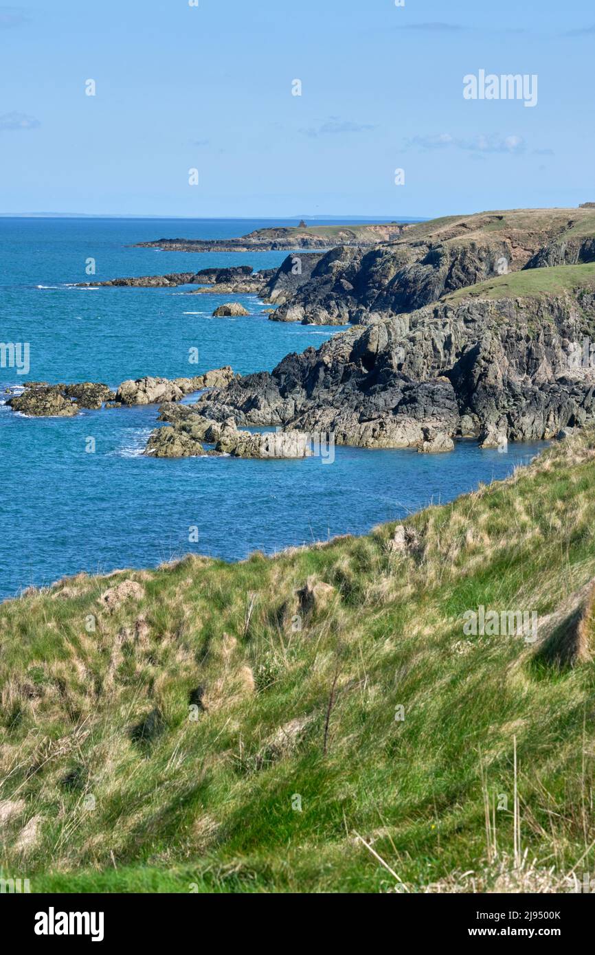 Le Wales Coast Path suit la côte sauvage de la péninsule de Llyn, au nord Banque D'Images