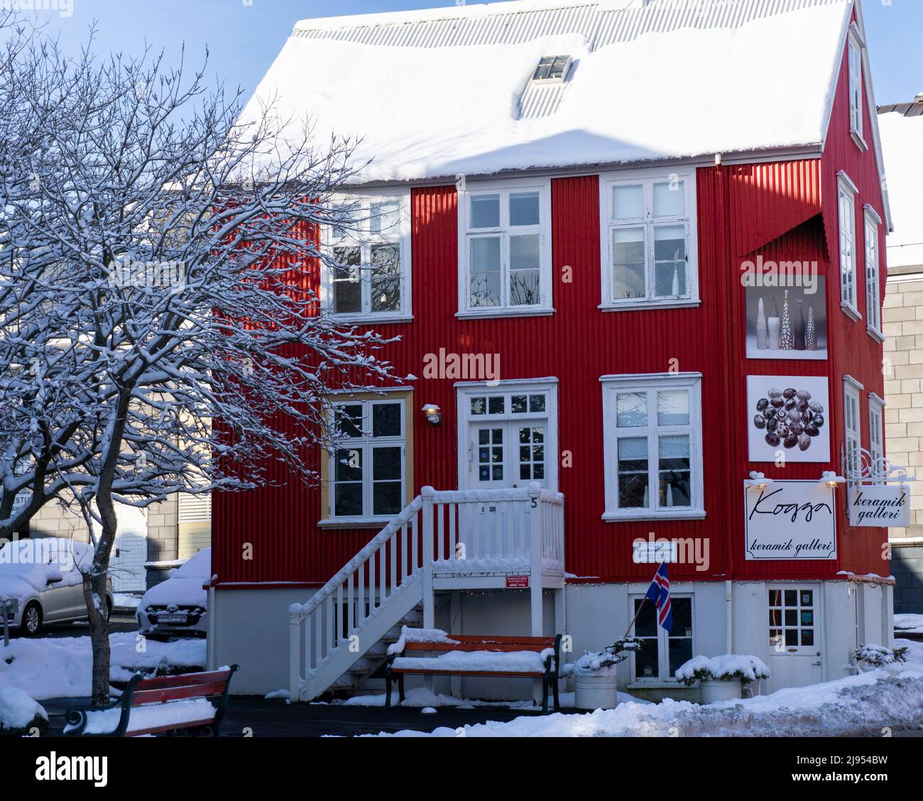 Kogga Keramic Galleri, Islande Banque D'Images