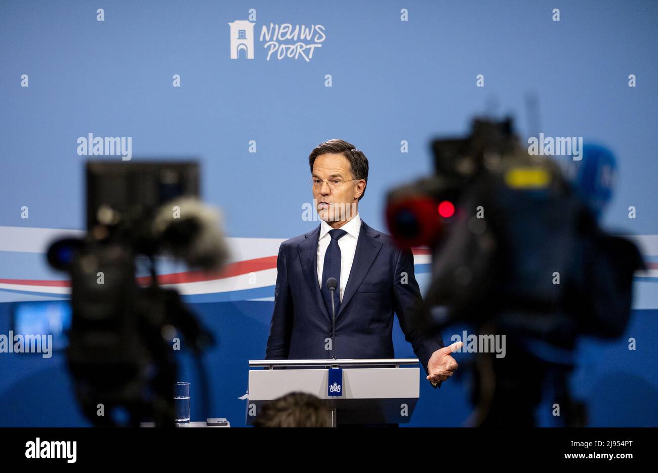 2022-05-20 16:56:00 LA HAYE - Premier ministre Mark Rutte pendant la conférence de presse après le Conseil hebdomadaire des ministres. ANP SEM VAN DER WAL pays-bas sortie - belgique sortie Banque D'Images