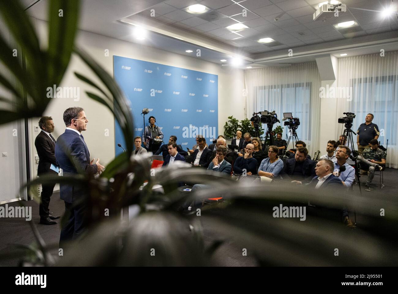 2022-05-20 16:53:46 LA HAYE - Premier ministre Mark Rutte pendant la conférence de presse après le Conseil hebdomadaire des ministres. ANP SEM VAN DER WAL pays-bas sortie - belgique sortie Banque D'Images