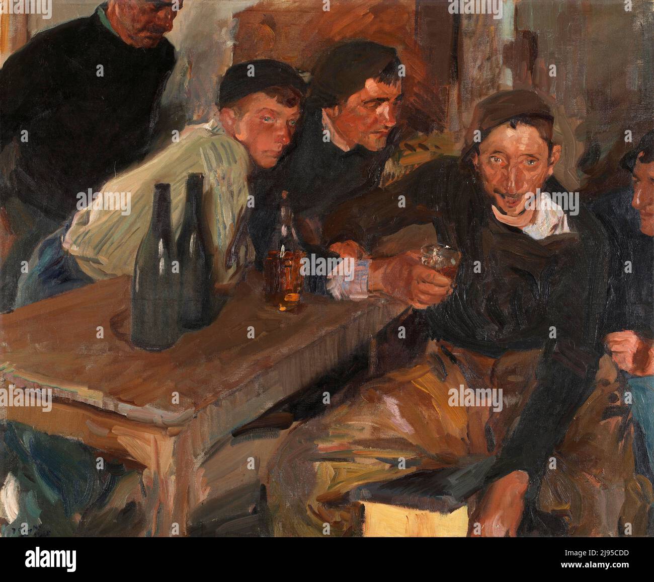 Le Drunkard, Zarauz (El Borracho, Zarauz) par l'artiste espagnol Joaquín Sorolla (1863-1923), huile sur toile, 1910 Banque D'Images