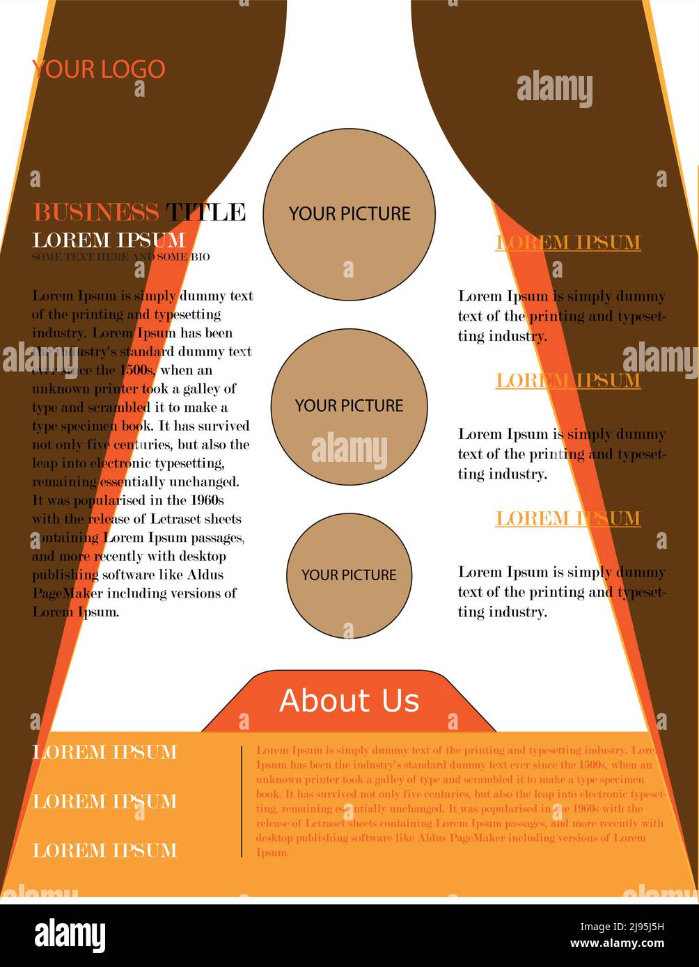 conception de prospectus marketing gratuit Illustration de Vecteur