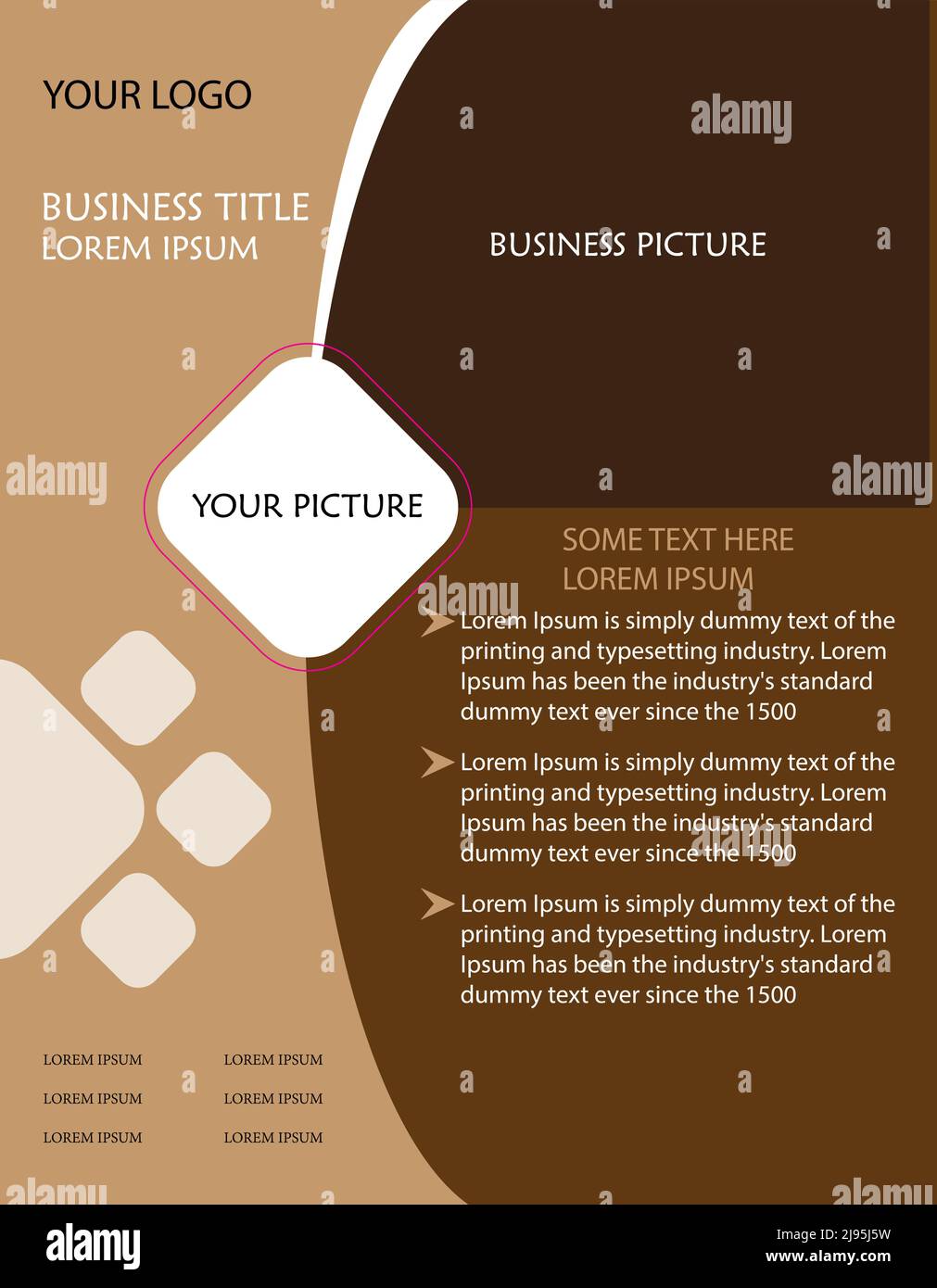 conception de prospectus marketing gratuit Illustration de Vecteur