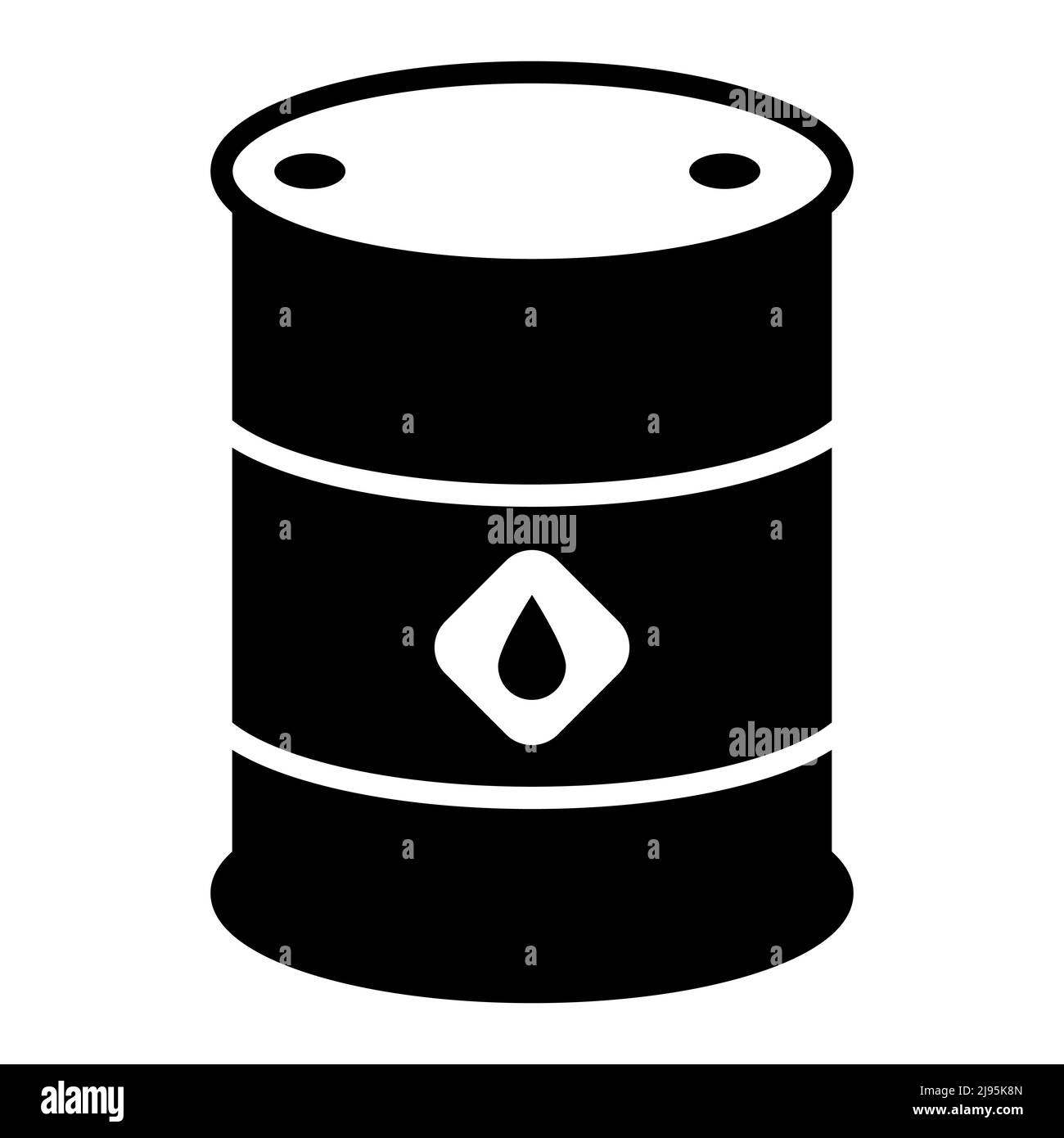 Fût de tambour d'huile. Illustration vectorielle isolée sur fond blanc Illustration de Vecteur