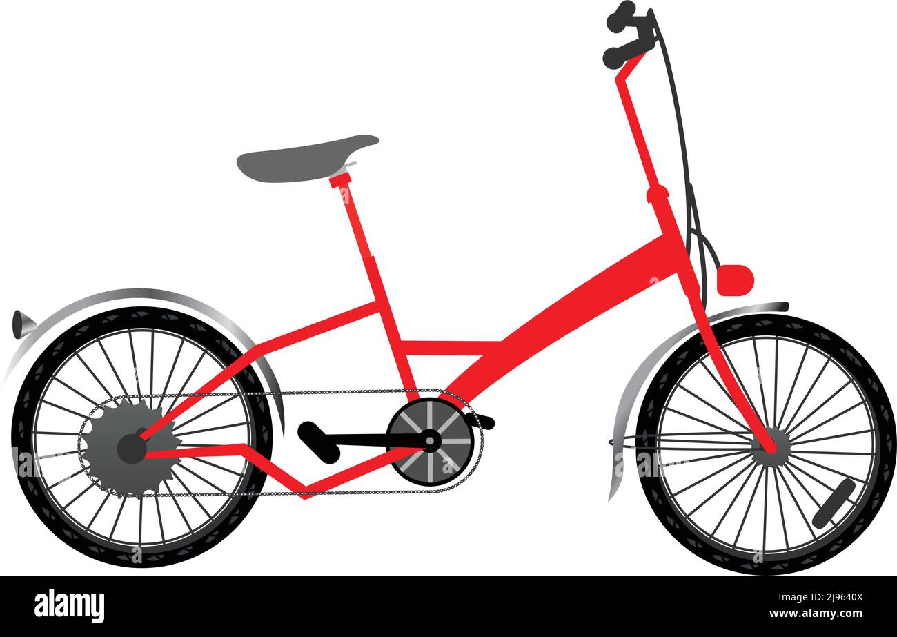 Vélo isolé pour la ville Urban bike Vector Illustration de Vecteur