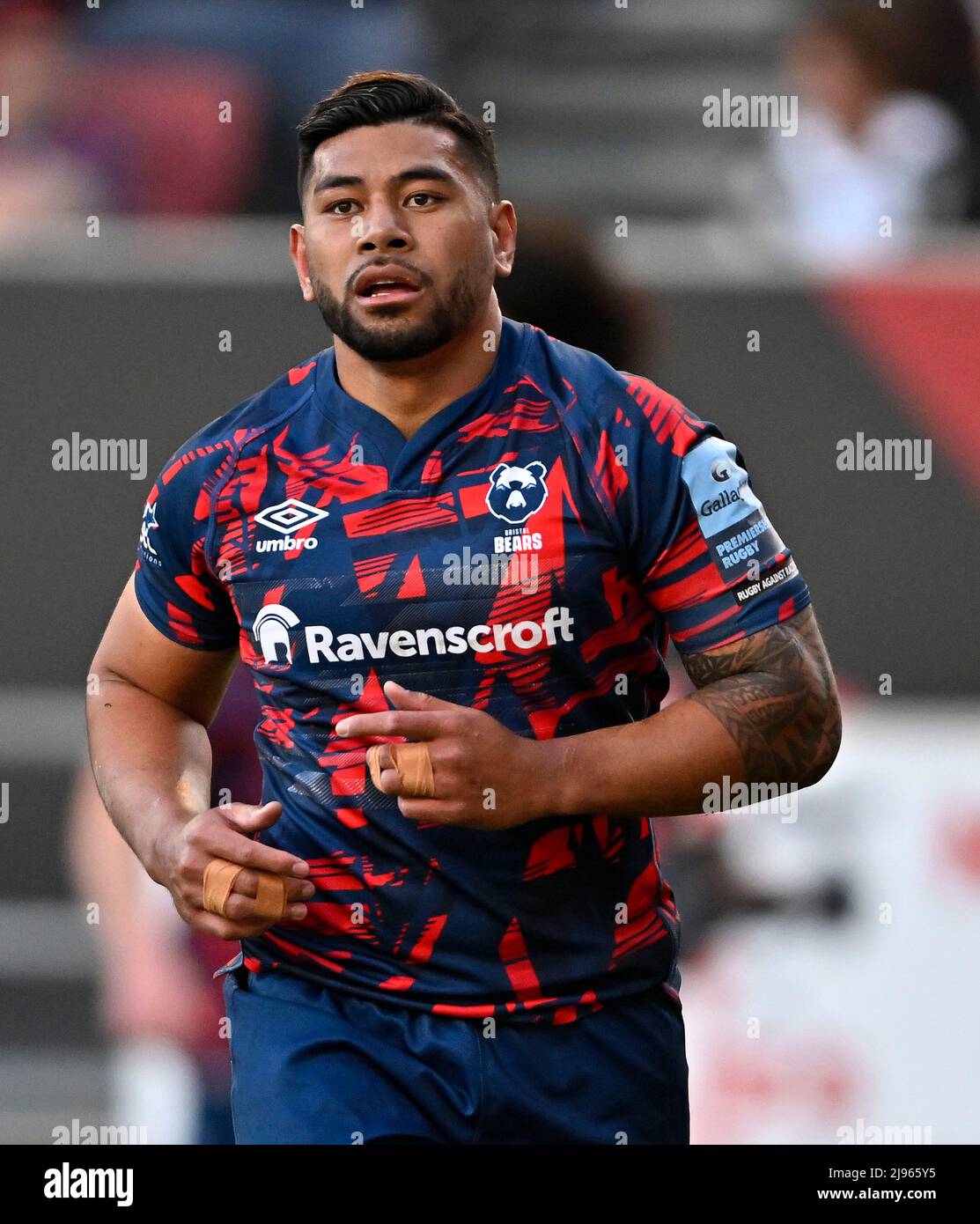 Bristol, Royaume-Uni. 20th mai 2022. Rugby, premier ministre. Bristol porte les V Exeter Chiefs. Stade Ashton Gate. Bristol. Charles Piutau (Bristol Bears) pendant les Bristol Bears V Exeter Chiefs. Match de rugby Gallagher Premiership. Credit: Sport en images/Alamy Live News Banque D'Images