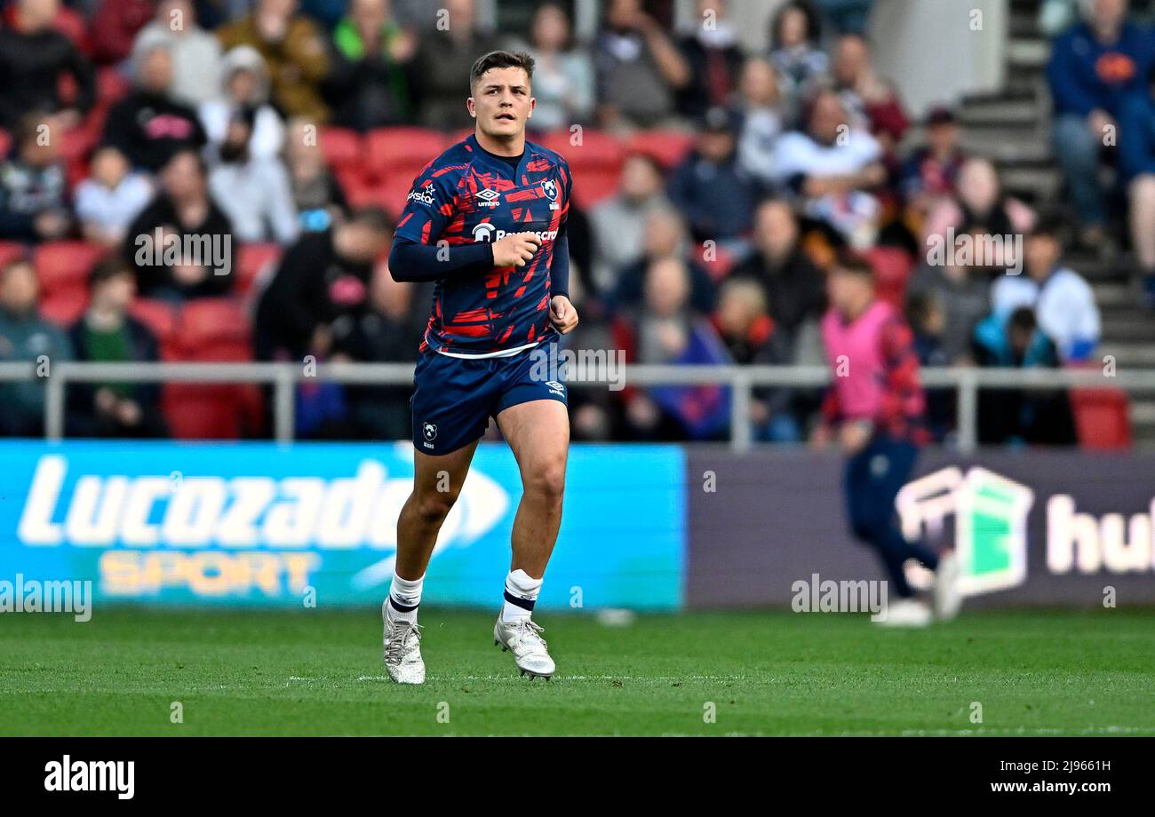 Bristol, Royaume-Uni. 20th mai 2022. Rugby, premier ministre. Bristol porte les V Exeter Chiefs. Stade Ashton Gate. Bristol. Callum Sheedy (Bristol Bears) pendant les Bristol Bears V Exeter Chiefs. Match de rugby Gallagher Premiership. Credit: Sport en images/Alamy Live News Banque D'Images