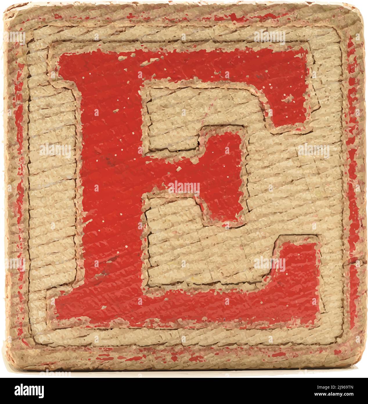 Fichiers vectoriels Toy Block E pour enfants Illustration de Vecteur