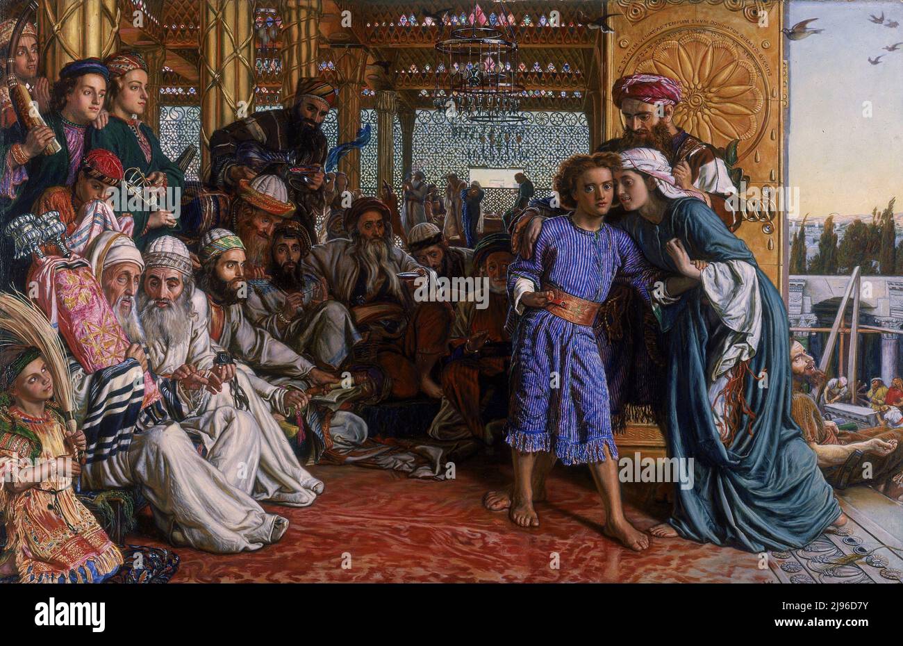 La découverte du Sauveur dans le Temple par William Holman Hunt Banque D'Images