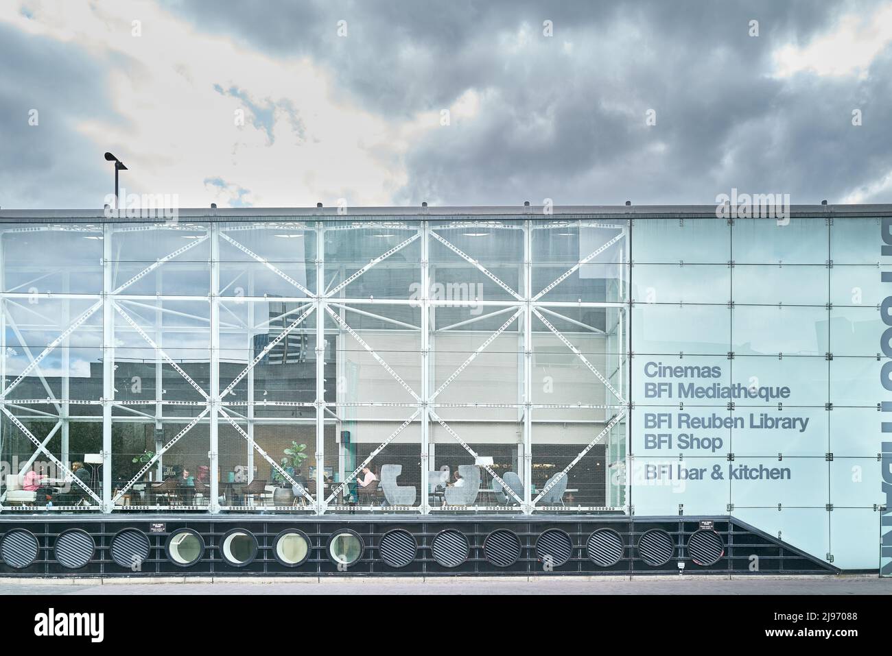 BFI (british film institute) National film Theatre, South Bank, Londres, Angleterre. Banque D'Images