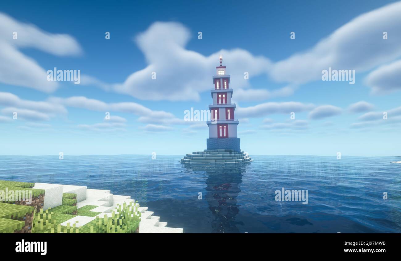 TUTO #100  Comment Faire un Phare sur MINECRAFT ? 