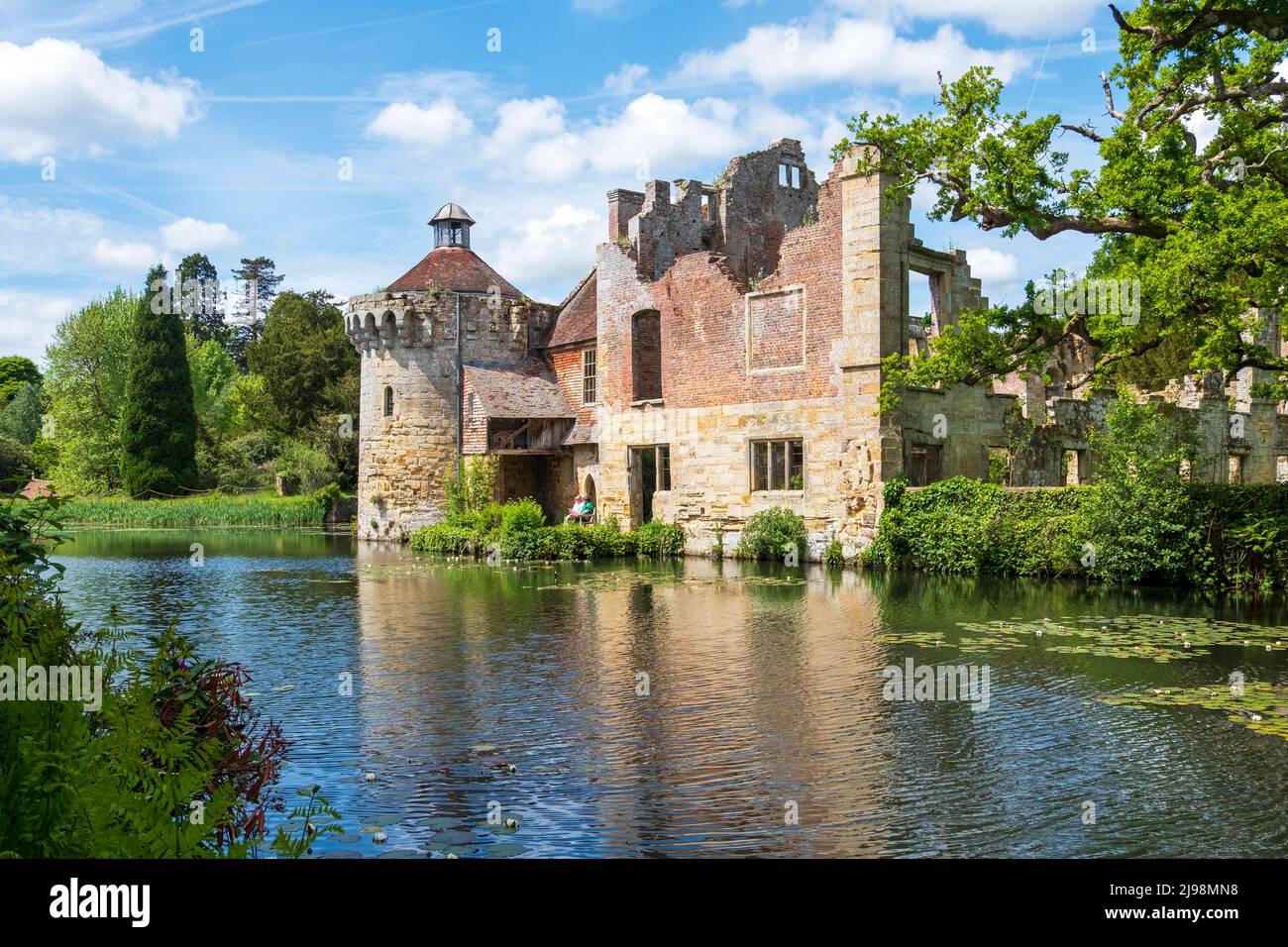Scotney Old Castle, Lamberhurst, Kent, Royaume-Uni Banque D'Images