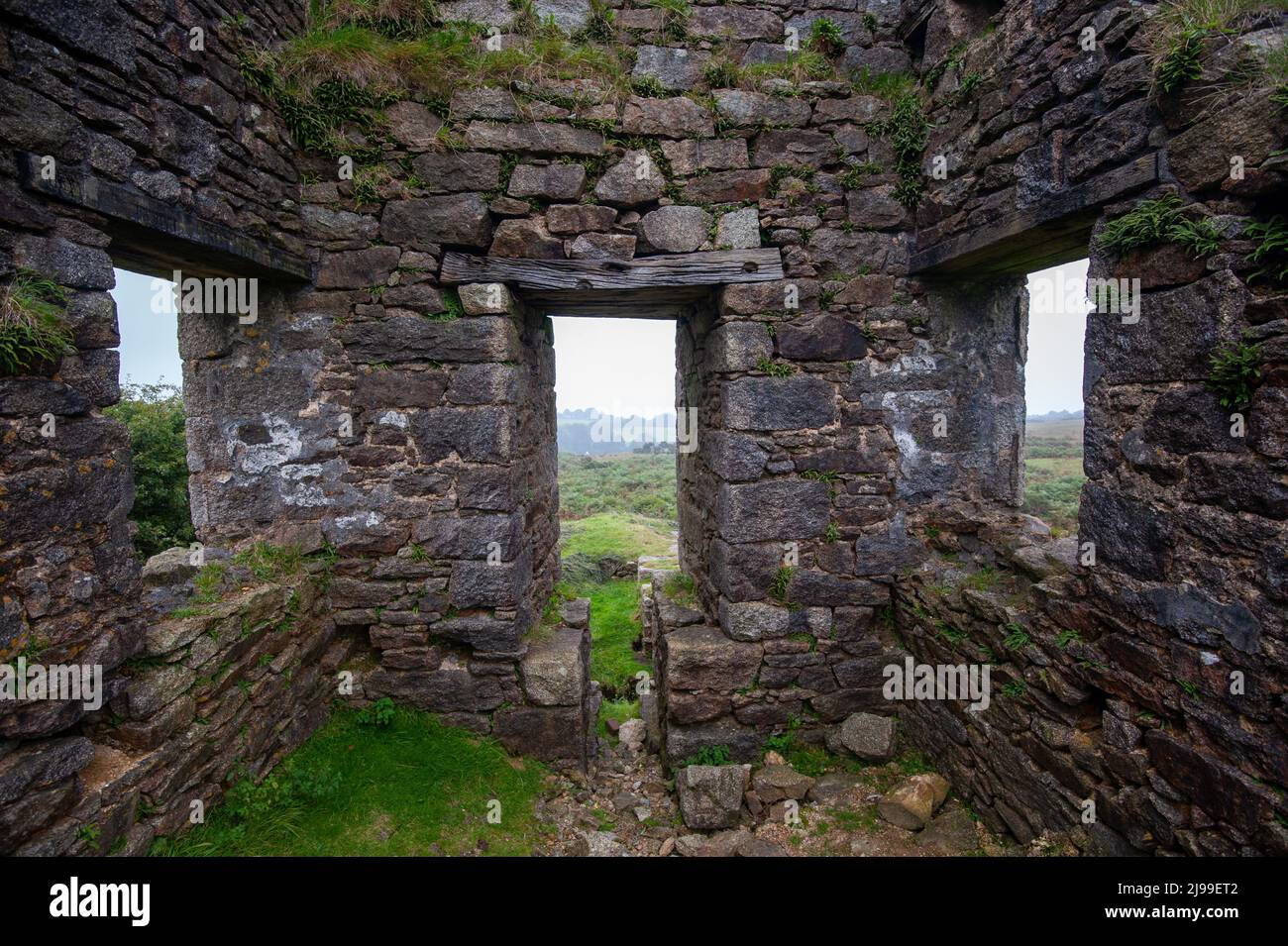Mines d'étain Cornish Banque D'Images