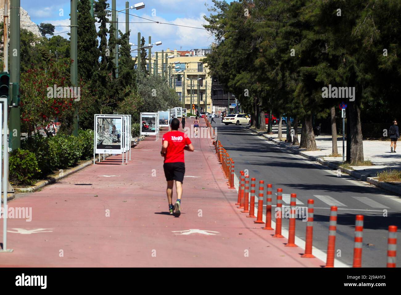 La vie quotidienne à Athènes Grèce Banque D'Images