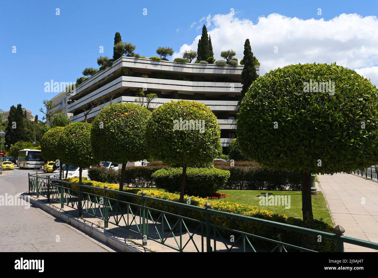 Bloc de Flats à Athènes Grèce Banque D'Images