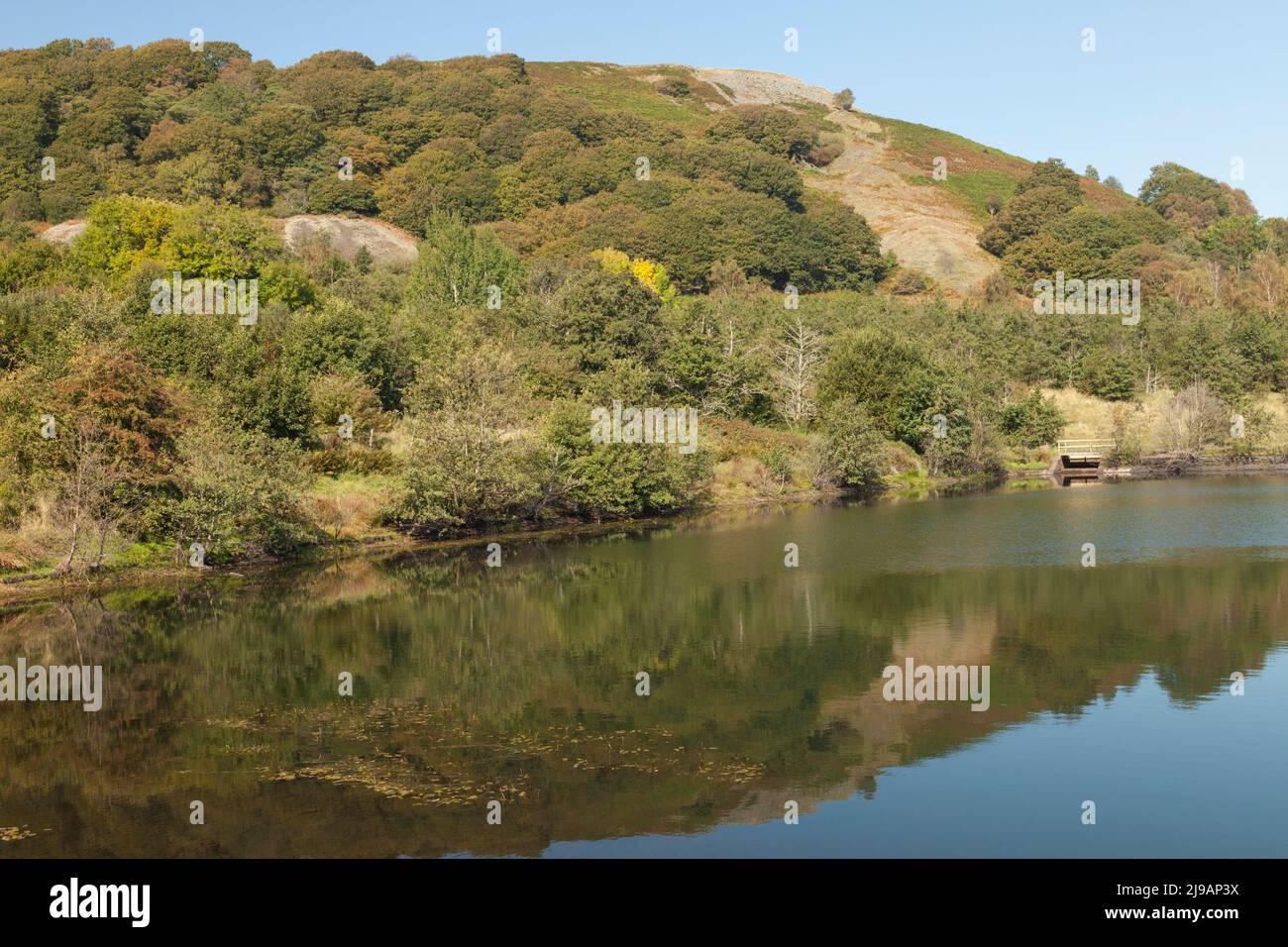 Le lac Supérieur, Dare Valley Country Park, Aberdare, Côte d'Azur, dans le sud du Pays de Galles, Royaume-Uni Banque D'Images
