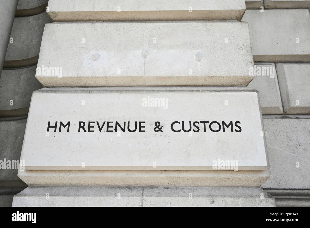 Inscrivez-HM Revenue & Customs, Whitehall, Londres. UK Banque D'Images