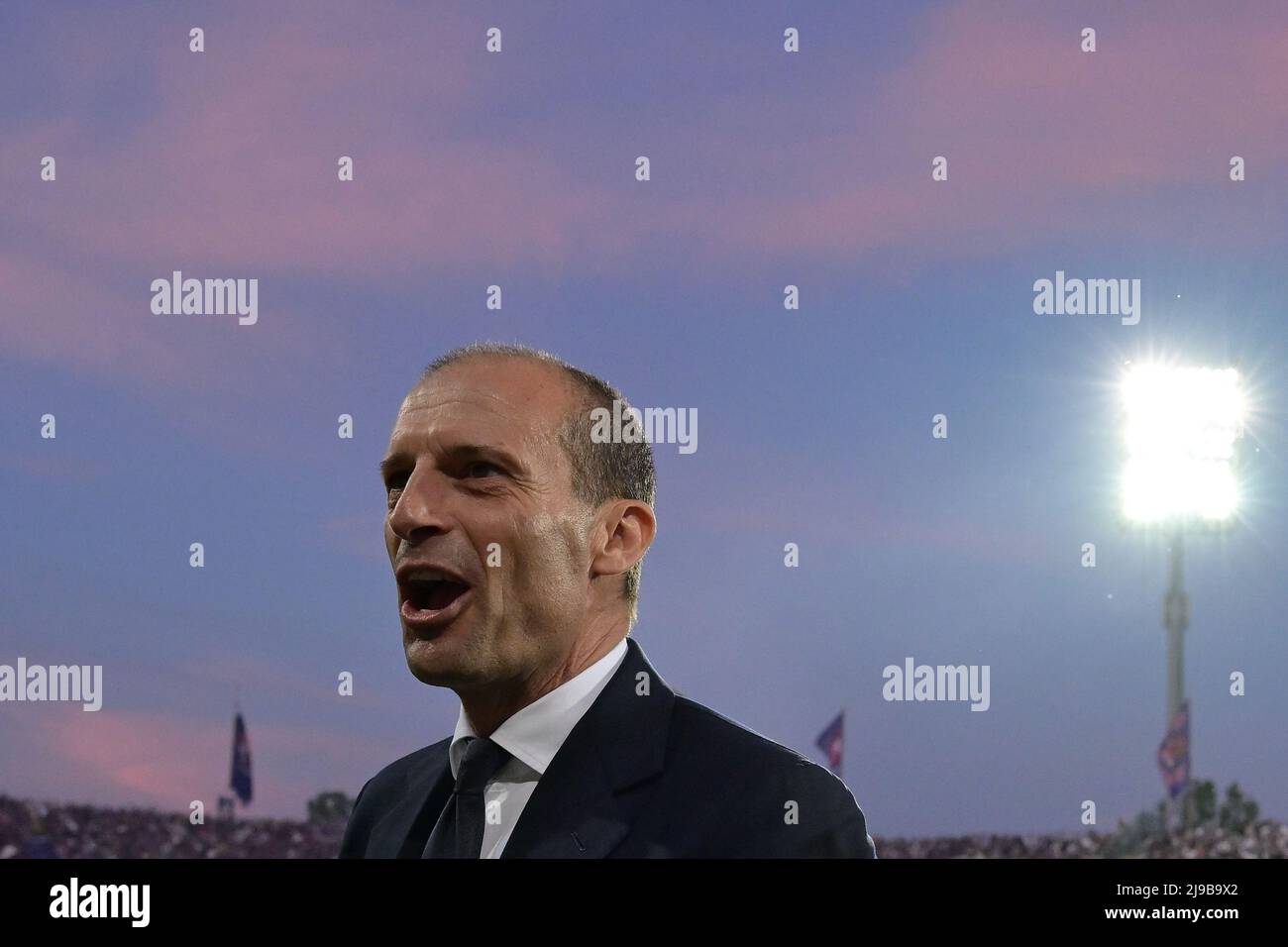 Foto Alfredo Falcone / LaPresse21/05/2022 Firenze, ItaliaSport CalcioFiorentina-Juventus - Campionato di Calcio Serie A 2021/2022 - Stadio Artemio Franchi di FirenzeNella foto: massimiliano allégriPhoto Alfredo Falcone / LaPresse21/05/2022 Florence, ItalySport Soccerentina-Juvento - Championnat d'Italie de football Artemi - championnat d'allegiano - championnat d'Italie de football de la Ligue de floriano Maschio 2021/2022 Banque D'Images