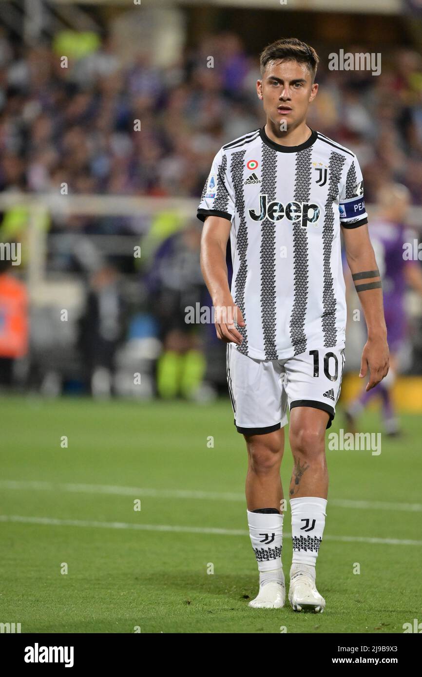 Foto Alfredo Falcone / LaPresse21/05/2022 Firenze, ItaliaSport CalcioFiorentina-Juventus - Campionato di Calcio Serie A 2021/2022 2021/2022 - Stadio Artemio Franchi di FirenzeNella foto: paulo dybalaPhotoco Alfredo Falcone / LaPresse21/05/2022 Florence, ItalySport Fiorentina-Juventus - Championnat d'Italie de football de paulo Flora - championnat d'Italie de football de Florence Banque D'Images