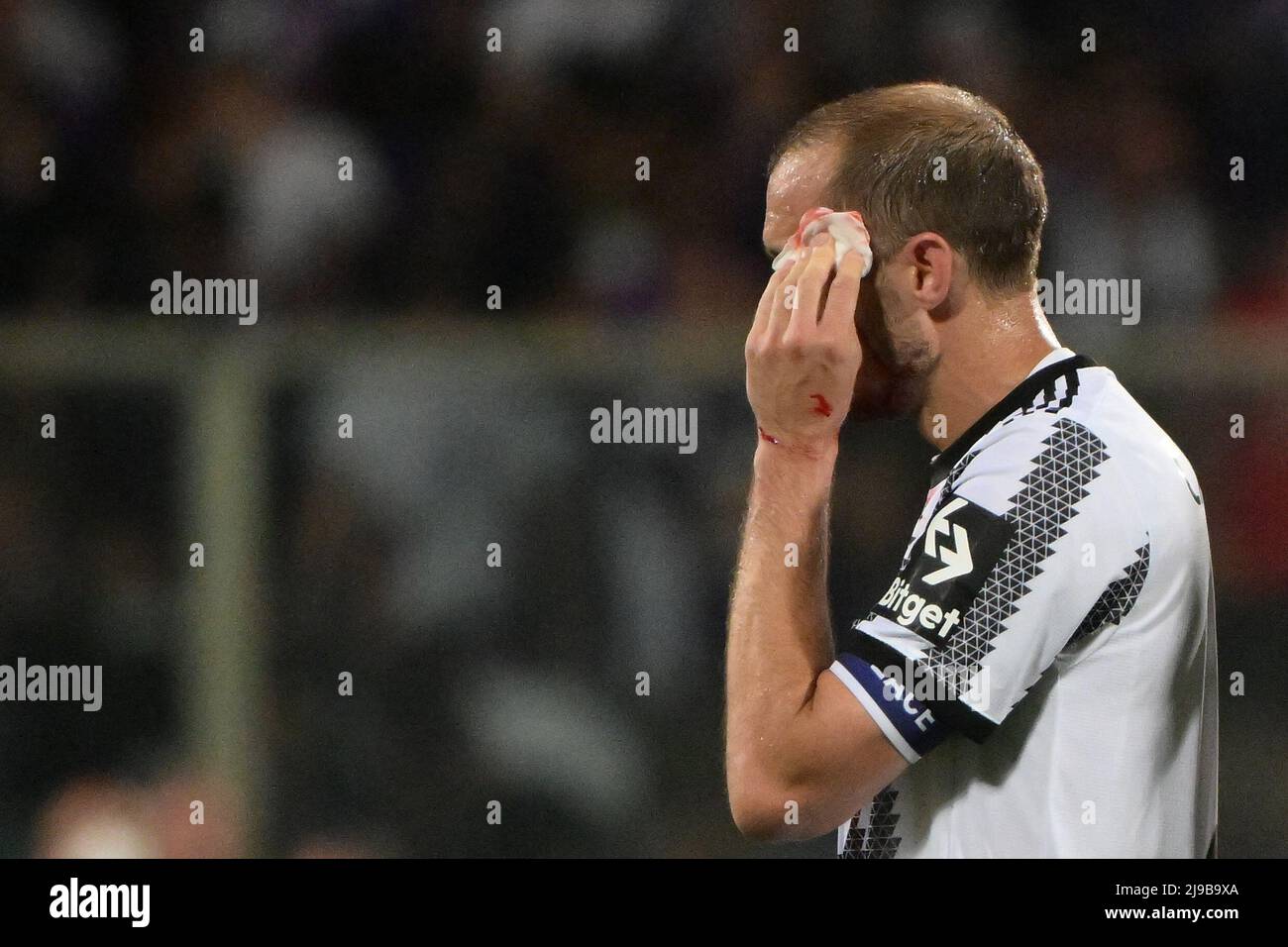 Foto Alfredo Falcone / LaPresse21/05/2022 Firenze, ItaliaSport CalcioFiorentina-Juventus - Campionato di Calcio Serie A 2021/2022 2021/2022 - Stadio Artemio Franchi di FirenzeNella foto: giorgio Chiellinlini Alfredo Falcone / LaPresse21/05/2022 Florence, ItalieSport Socerentina-Juventus - Championnat d'Italie de football de florence - giorgio Florchielini - Stade de football de Florence - Stade de Florence - giorgio - Championnat d'Italie de football de Florence, Florence - Florence, Florence, Florence, Florence, Florence, Florence, Italie Banque D'Images