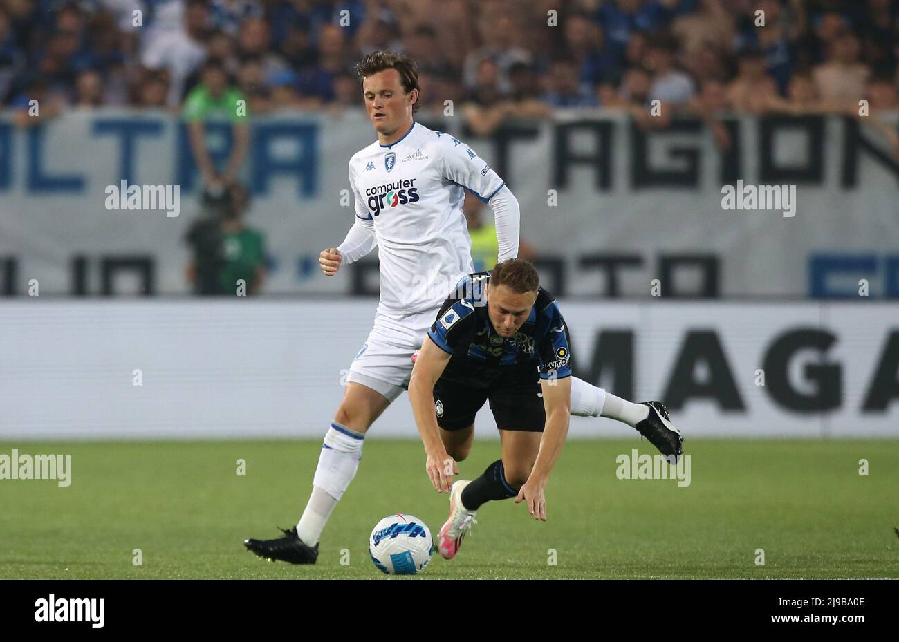 Foto Spada/Lapresse 21 maggio 2022 - Bergame , Italia Sport, Calcio Atalanta vs Empoli - Campionato italiano di calcio Serie A TIM 2021/2022 - Stadio Gewiss Nella foto: Liam Henderson (FC Empoli); Photo Spada/Lapresse Mai 21 , 2022 - Bergame ,Italie Sport, Soccer Atalanta vs Empoli - Italien Serie A football Championship 2021/2022 - Gewiss Stadium dans la photo: Liam Henderson (FC Empoli); Banque D'Images