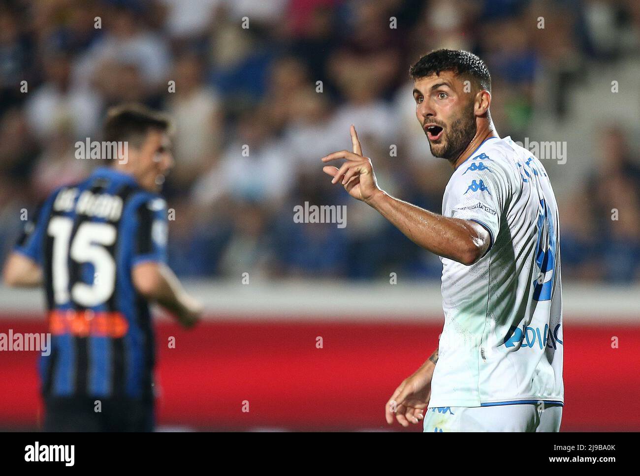 Foto Spada/Lapresse 21 maggio 2022 - Bergame , Italia Sport, Calcio Atalanta vs Empoli - Campionato italiano di calcio Serie A TIM 2021/2022 - Stadio Gewiss Nella foto: Patrick Cutrone (FC Empoli); Photo Spada/Lapresse Mai 21 , 2022 - Bergame ,Italie Sport, Soccer Atalanta vs Empoli - Italien Serie A football Championship 2021/2022 - Gewiss Stadium dans la photo: Patrick Cutrone (FC Empoli); Banque D'Images