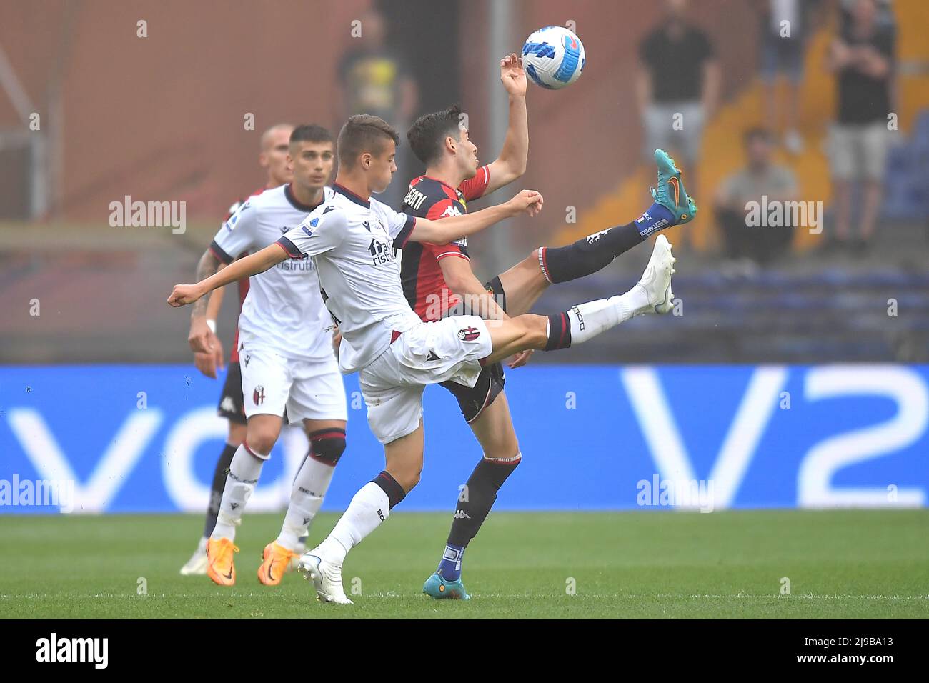 Foto Tano Pecoraro/Lapresse 21 Maggio 2022 - Genova, Italia Sport, CalcioGênes vs Bologne - Campionato italiano di calcio série A TIM 2021/2022 - Stadio Luigi FerrarisNella foto: MelegoniPhoto Tano Pecoraro/Lapresse 21 mai 2022 - Gênes, Italie Sport, Gênes football vs Bologne - Championnat italien de football série A 2021/2022 - Luigi Ferraris StadiumDin la photo: Melegoni Banque D'Images