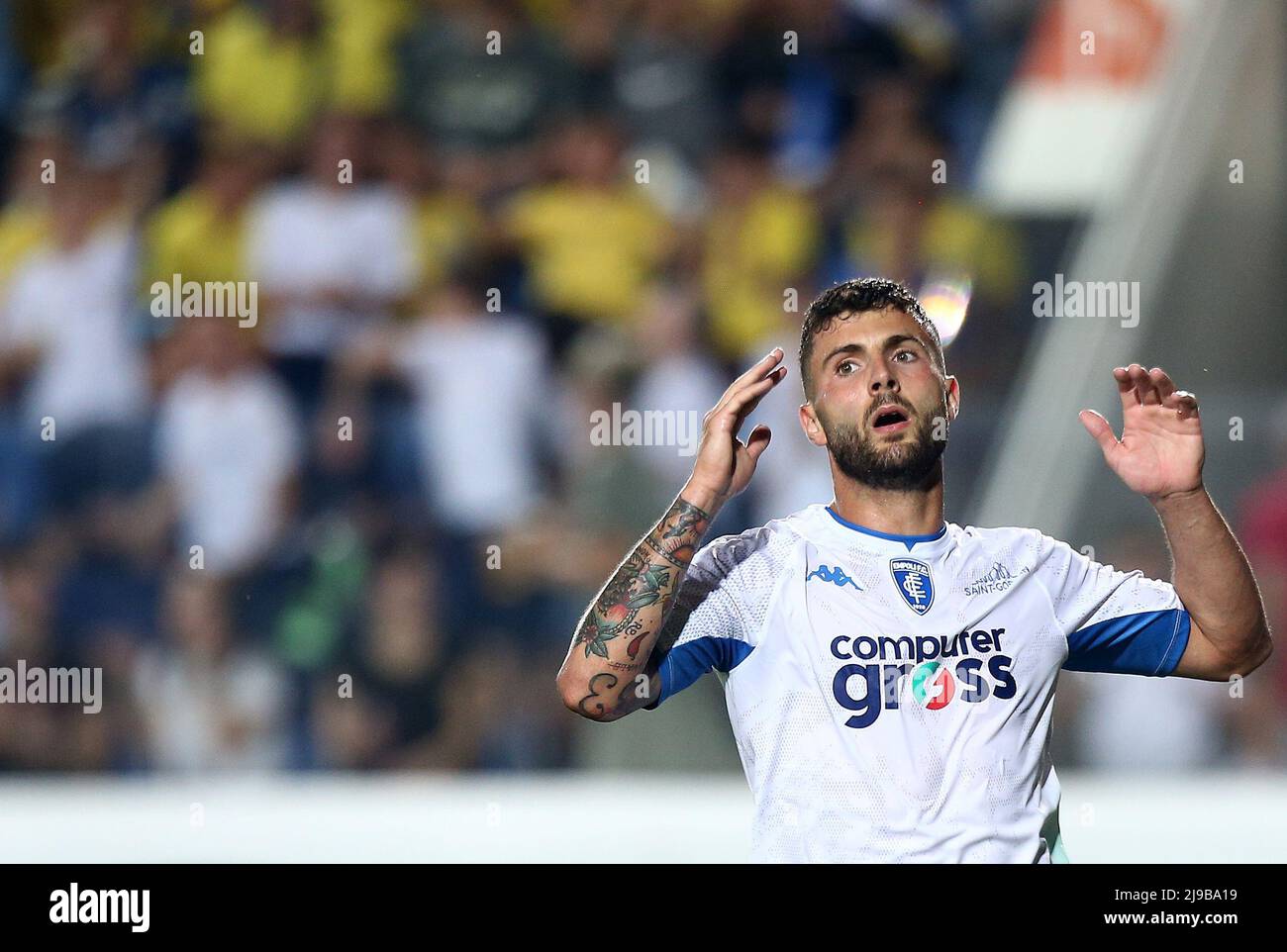 Foto Spada/Lapresse 21 maggio 2022 - Bergame , Italia Sport, Calcio Atalanta vs Empoli - Campionato italiano di calcio Serie A TIM 2021/2022 - Stadio Gewiss Nella foto: Patrick Cutrone (FC Empoli); Photo Spada/Lapresse Mai 21 , 2022 - Bergame ,Italie Sport, Soccer Atalanta vs Empoli - Italien Serie A football Championship 2021/2022 - Gewiss Stadium dans la photo: Patrick Cutrone (FC Empoli); Banque D'Images